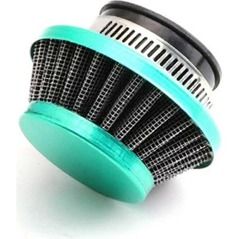 Filtre à air universel 35 mm pour motos 47/49 cm³, mini-motos tout-terrain, interface carburateur, vert (cyan) - SFYGV (1/5)