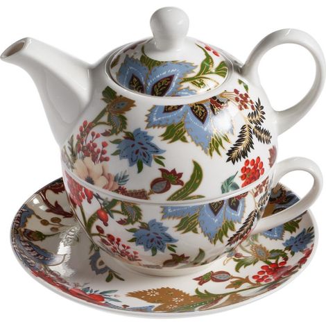 Galbiati tea for one Eden Natale porcellana decorata