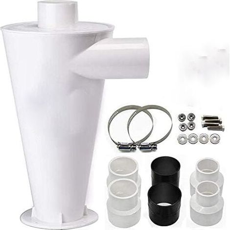 Dépoussiéreur à cyclone,Aspirateur séparateur collecteur de filtre,Kits d’accessoires Dépoussiéreur à cyclone,Cyclone Filtre pour aspirateur Collecteur de Poussière Séparateur Industriel (1/5)