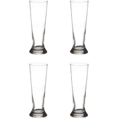 Lot de 4 Verres à Bières "Droit" 37cl Transparent (1/4)