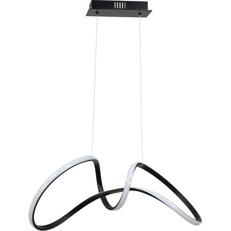 Suspension plafond LED Milagro Tesoro noire 48W 4000K (1/5)
