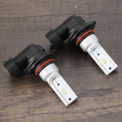 Stück 9005 HB3 72W 6000K Weiße LED-Scheinwerfer-Nebelscheinwerferlampen mit Dekodierung (1/5)