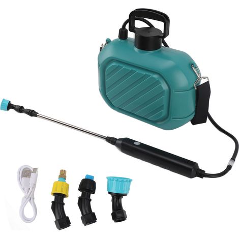 5-Liter-Akku-Gartenspritze mit Teleskoplanze und Schultergurt, Blau (1/5)