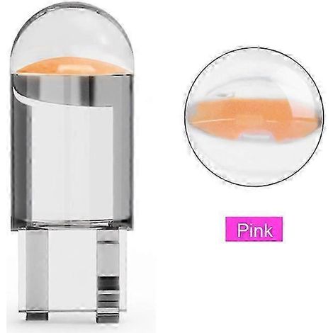 Lot de 2/10 ampoules LED T10 COB W5W 194 168 pour éclairage de plaque d'immatriculation, feu de gabarit, éclairage d'instrumentation, style automobile, blanc/bleu, 12 V (1/5)