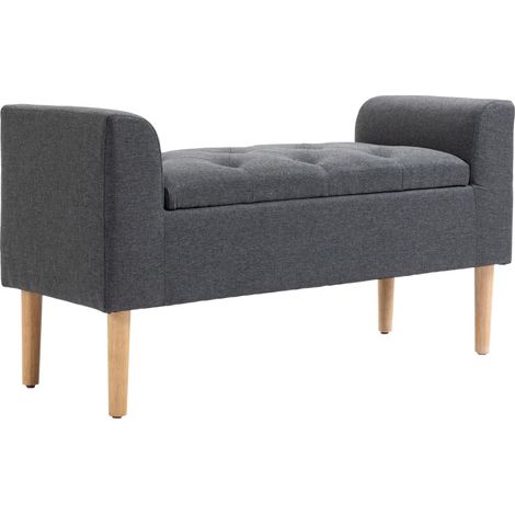 Banquette Coffre, Banc Bout de Lit en Lin, Gris
Assise capitonnée, grand coffre, tissu aspect lin, pieds en bois, pour chambre, salon et entrée (1/5)