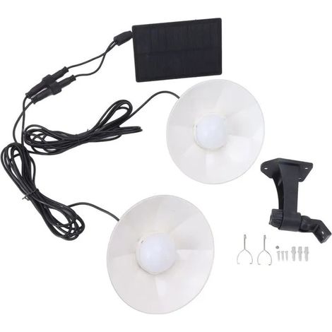 Lampe Suspension Solaire Double Tte LED pour Couloir de Cuisine Salle Manger Chambre Coucher YYV (1/4)