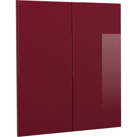 Façade de cuisine R-Line, Rouge brillant, 59.2x59cm façade de meuble pour meuble mural, Vicco (1/5)