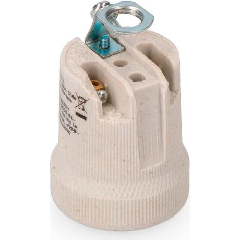Douille EDM porcelaine sur tiges filetées E27 44013