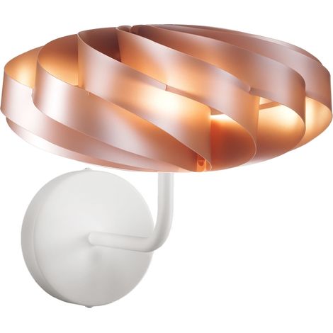 Applique Moderna Flat Polilux ® Rame E Metallo 1 Luce E14 (1/2)