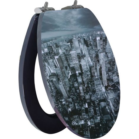 Primaster Toilettendeckel Skyline Absenkautomatik WC Sitz Toilettensitz Deckel (1/3)