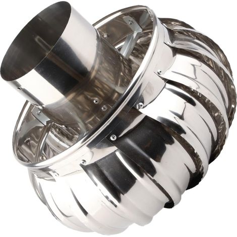 Ventilateur de Toit de Capuchon de Cheminée Rotatif, éoliennes en Acier Inoxydable, Ventilateur Grenier, Opération Automatique, Opération Silencieuse, Ventilation (1/5)
