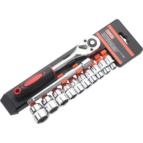 Ensemble Clés À Douille Cliquet En Acier Robuste 3/8 Pouces 1/4 Pouce Pour Usage Professionnel Domicile A - (1/4)