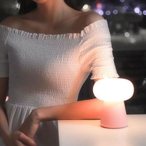 Veilleuse champignon nuageuse avec détecteur de mouvement, veilleuse de chevet télécommandée, cadeau original pour enfants, lampe de chevet pour l'allaitement, lumière blanche, rechargeable par USB, v (1/5)