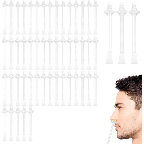 50 Pieces Épilation du Nez Applicateurs Nose Wax Kit Épilation du Nez Epilation Nez Homme Cire Nez pour Homme Bâtonnets Cire Nez Baton Epilation Cire Kit de Cire de Nez pour Cire Nasale (1/5)