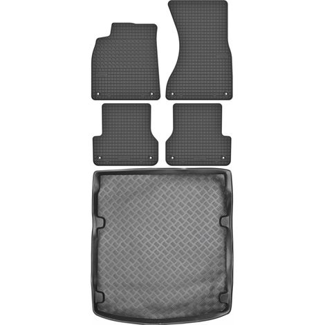 Set di tappetini in gomma per auto e tappetino per bagagliaio per Audi A6 IV C7 berlina dal 2011 al 2018 (1/5)
