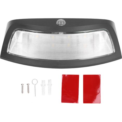 Appliques murales solaires étanches IP55, LED haute luminosité à charge rapide, pour jardin et cour. (1/5)