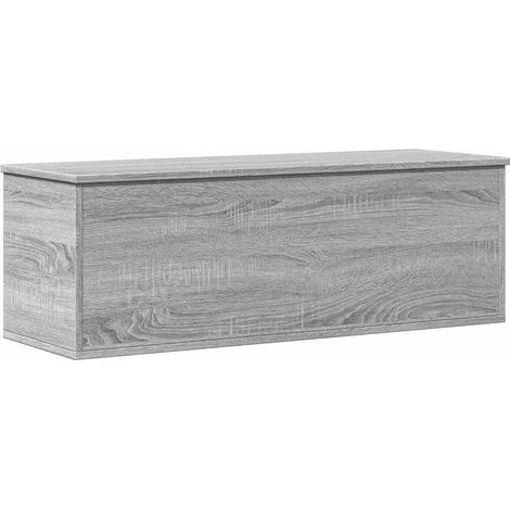 Maison Exclusive - Caja de almacenaje madera ingeniería gris Sono