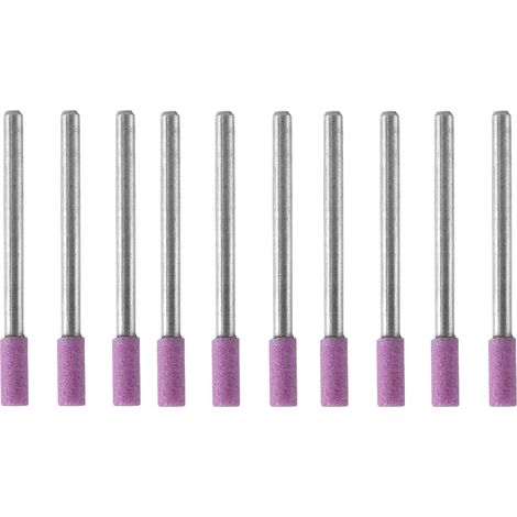 50 Pièces Tête de Pierre Abrasive, Tête de meule 4mm Outils d'affûtage meulage outils rotatifs tige d'affûtage meule pour outil rotatif perceuse broyeur (1/5)