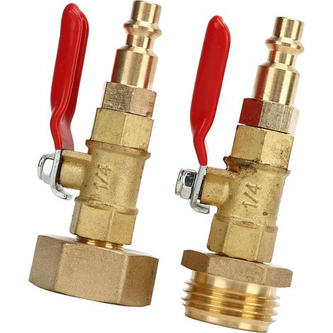 Wintertauglicher Auspuffadapter aus Messing, 3/4"-Innen- und Außengewinde, Messing-Schnellkupplung (1/5)