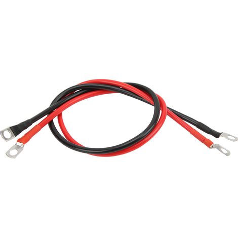 Câbles d'alimentation pour onduleur de batterie 10AWG rouge et noir en PVC et cuivre pour voitures, camions, navires, véhicules à énergie solaire et VTT (1/5)