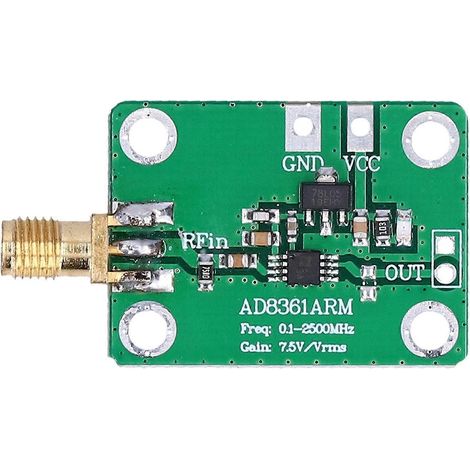 Frequenzdetektormodul HF-Mikrowellen-AM-Detektionsplatine 0,1–2,5 GHz Zubehör AD8361