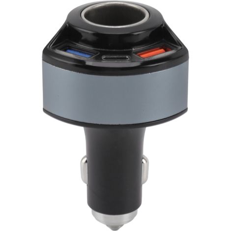 GARRYFIZH Chargeur de voiture noir à charge rapide avec technologie QC30, port multifonctionnel de 2,4 A, briquet à cigares portable, sûr et fiable (1/5)