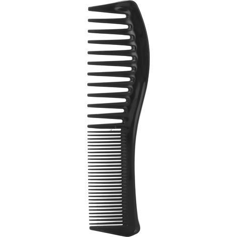 Peigne démêlant portable pour salon à domicile, peigne de coiffure fin et large, outil de coiffure noir (1/5)