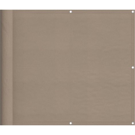 Écran de balcon taupe 90x700 cm 100% polyester oxford vidaXL (1/5)