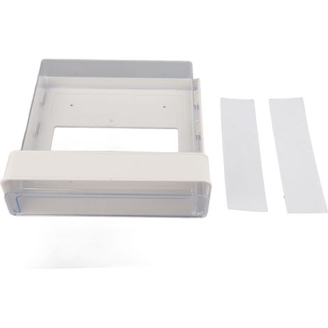 Selbstklebende Aufbewahrungsbox fürs Büro, geräumiger Organizer mit versteckter Schublade für Handys und Bürobedarf, weiß, 23 cm (1/5)
