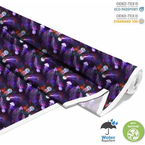 OUTDOOR DEKOSTOFFE OXFORD - Motiv galaktische Qualle