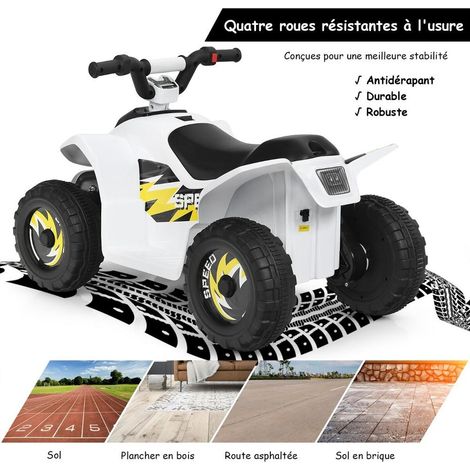 Conduite Facile et Amusante Quad Électrique Enfant à Batterie 4,6 km/h Marche Avant Arrière et Siège Ergonomique (1/5)