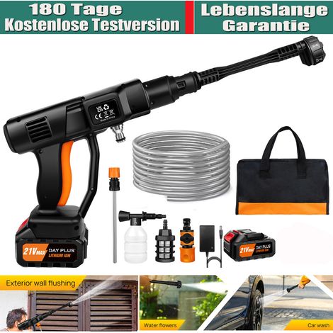 3000mAh Akku Elektro Hochdruckreiniger 200 bar Flächenreiniger Dampfstrahler