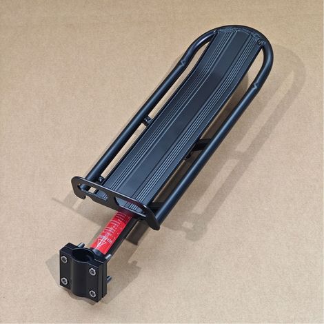 Porte-bagages arrière pour vélo, porte-bagages de vélo robuste en métal, support de chargement arrière avec garde-boue, fixation universelle (1/3)
