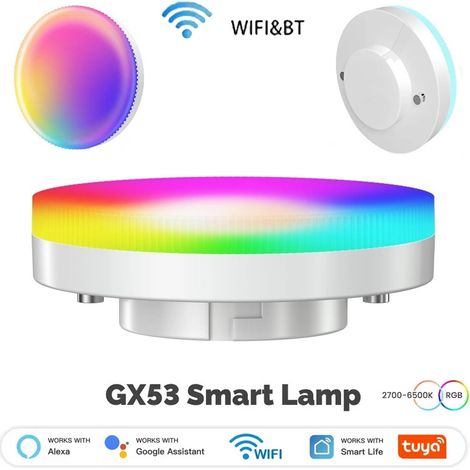 Tuya Lampadina LED GX53 RGB+CCT Smart Wi-Fi e Bluetooth (1/5)