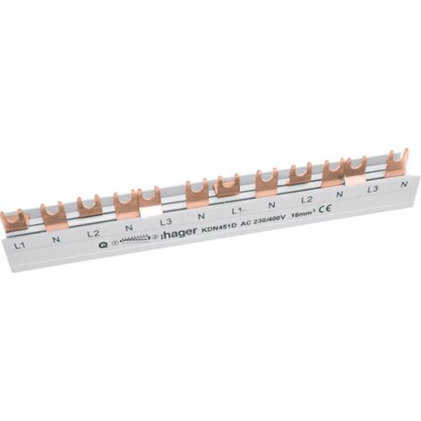 Hager KDN451D Phasenschiene 4polig 80 A 1 St.