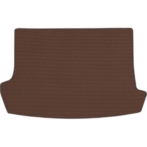 Tappetino per bagagliaio in EVA per Volkswagen T-Roc Crossover dal 2015 al 2017, a nido d'ape - Marrone (1/5)