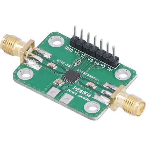Module d'Atténuation RF PE4302, Contrôle Numérique 6 Bits, 1MHz-4GHz, 3.3V, Interface Parallèle/Série pour Signaux Haute Fréquence (1/5)