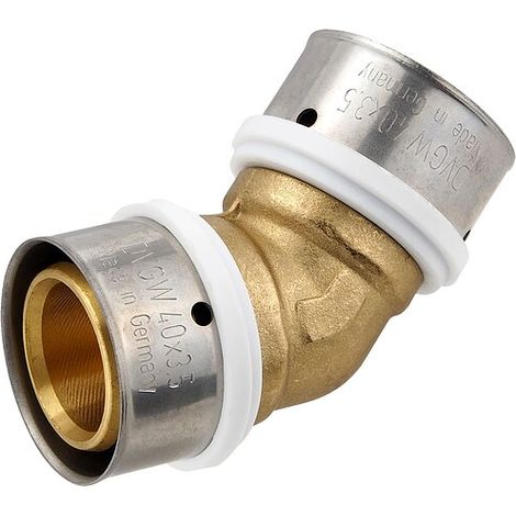 Pressfitting-Winkel 45° - 40 x 3,5 mm für MV-Rohr