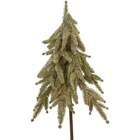Mini albero di Natale oro glitterato Ø20 × H50 cm (1/2)