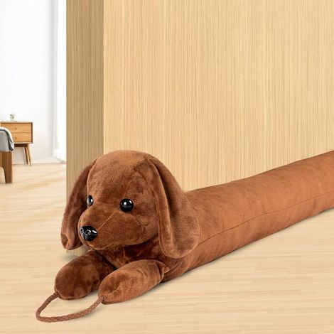 Boudin de porte - 92 cm - Boudin de porte lourd - Boudin de porte pour fenêtre - Motif teckel sous la porte - Bloqueur de bruit pour porte inférieure - Isolation et insonorisation (1/5)