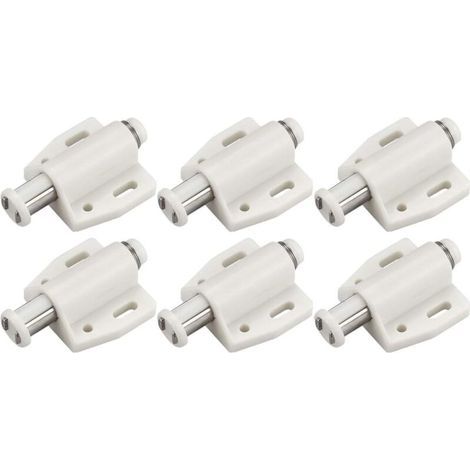 Lntyq 6 chiusure magnetiche a pressione, chiusure magnetiche in plastica, chiusure magnetiche a chiusura ammortizzata per porte scorrevoli, armadi, cassetti, credenze, camere da letto, cucine, bagni - (1/4)