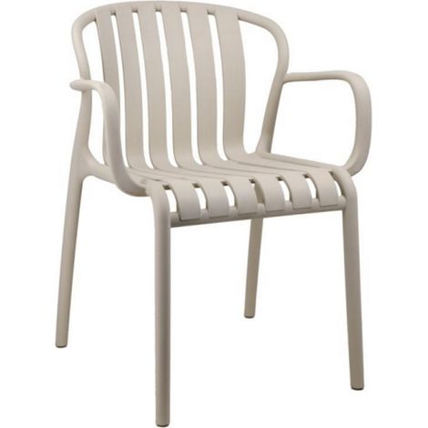 Axis Putty Carver Chair - Plastic - L54 x W60 x H79 cm - Beige