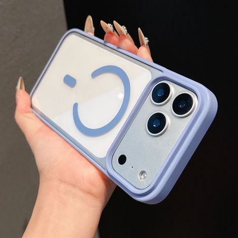 Étui de chargement sans fil magnétique (iPhone 16 bleu) (1/5)
