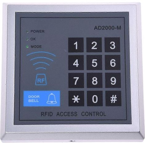 Serrure de porte à contrôle d'accès RFID + 10 porte-clés (1/5)