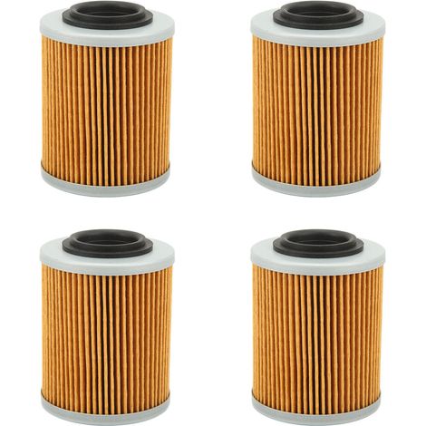4-teiliger Ölfiltersatz 420256188 KN152 HF152 Ersatzteil kompatibel mit Can-Am 330 400 450 500 2003-2017 (1/5)