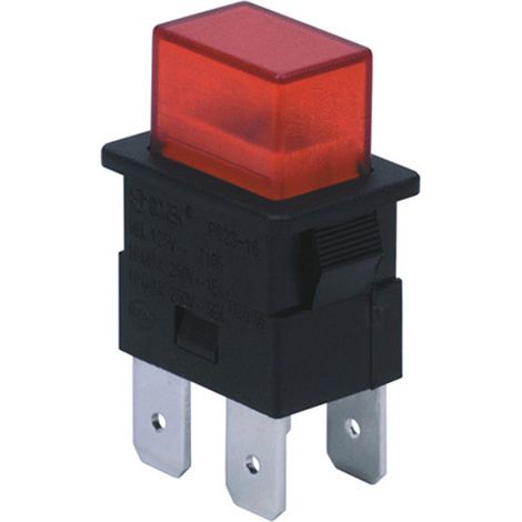 Hot-selling black 16A 4-pin locking button electric rocker arm switch with LED light and red heater touch switch (1/4)