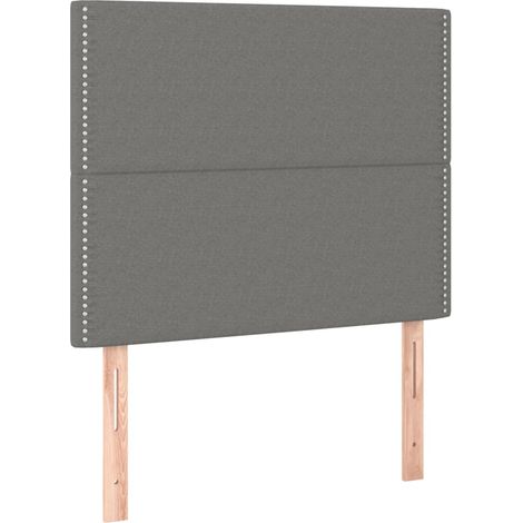 Maison Exclusive - Kopfteil Dunkelgrau 100 x 5 x 118/128 cm Stoff