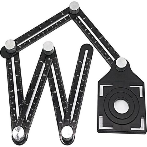 Azulejos de pared y suelo para albañilería, herramienta universal para perforar vidrio, localizador de cinco y seis agujeros -Crezuo