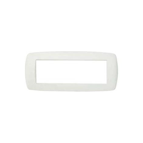 1PZ PLACCA 6 POSTI "MILLENNIUM" BIANCA - 6 posti - mm.199x84h. (7846.T.B)