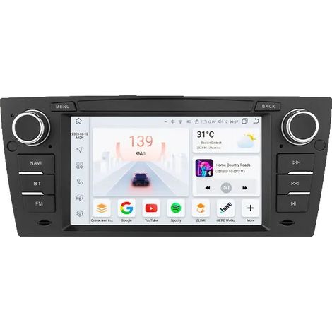 Radio de voiture, lecteur vidéo multimédia, compatibilité smartphone, compatible avec BMW Série 3 E90 E91 E92 E93 GPS, S8 AHDC2 (1/2)